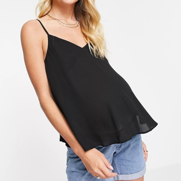 ASOS Maternity Tops - ASOS Maternity Black Going Out Camisole